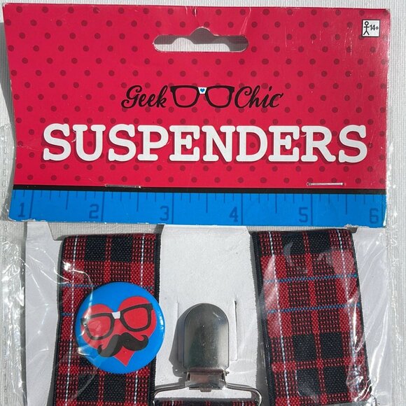 NWT Halloween Dress-up Geek Chic Suspenders - Picture 2 of 4